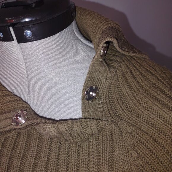 Canyon River Blues - S (3-5) Knit Sweater in Olive Green - Picture 3 of 4